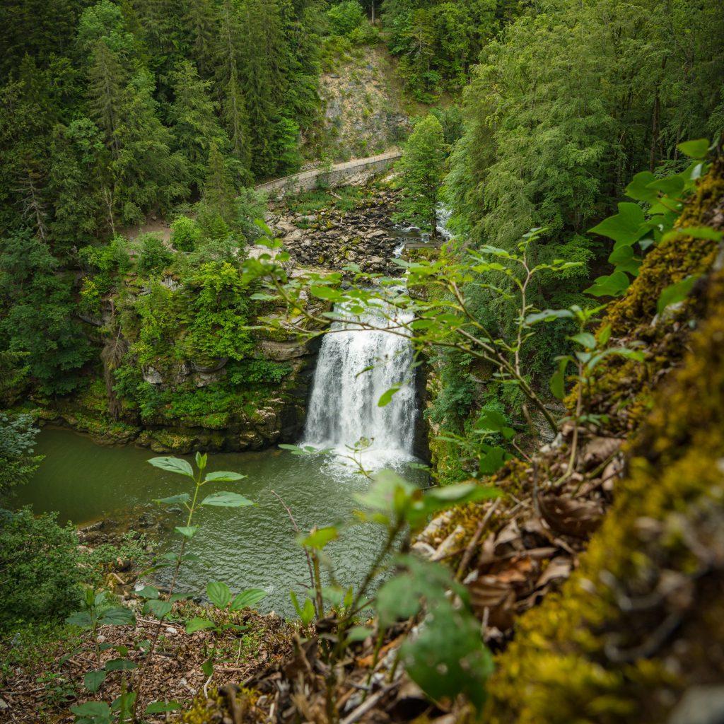 Wasserfall Doubs - Wandern Jura