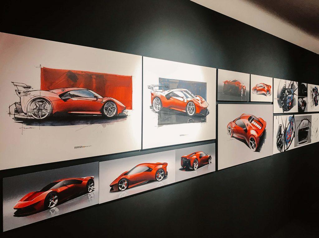Rundreise Toskana, Zeichnungen von Ferraris