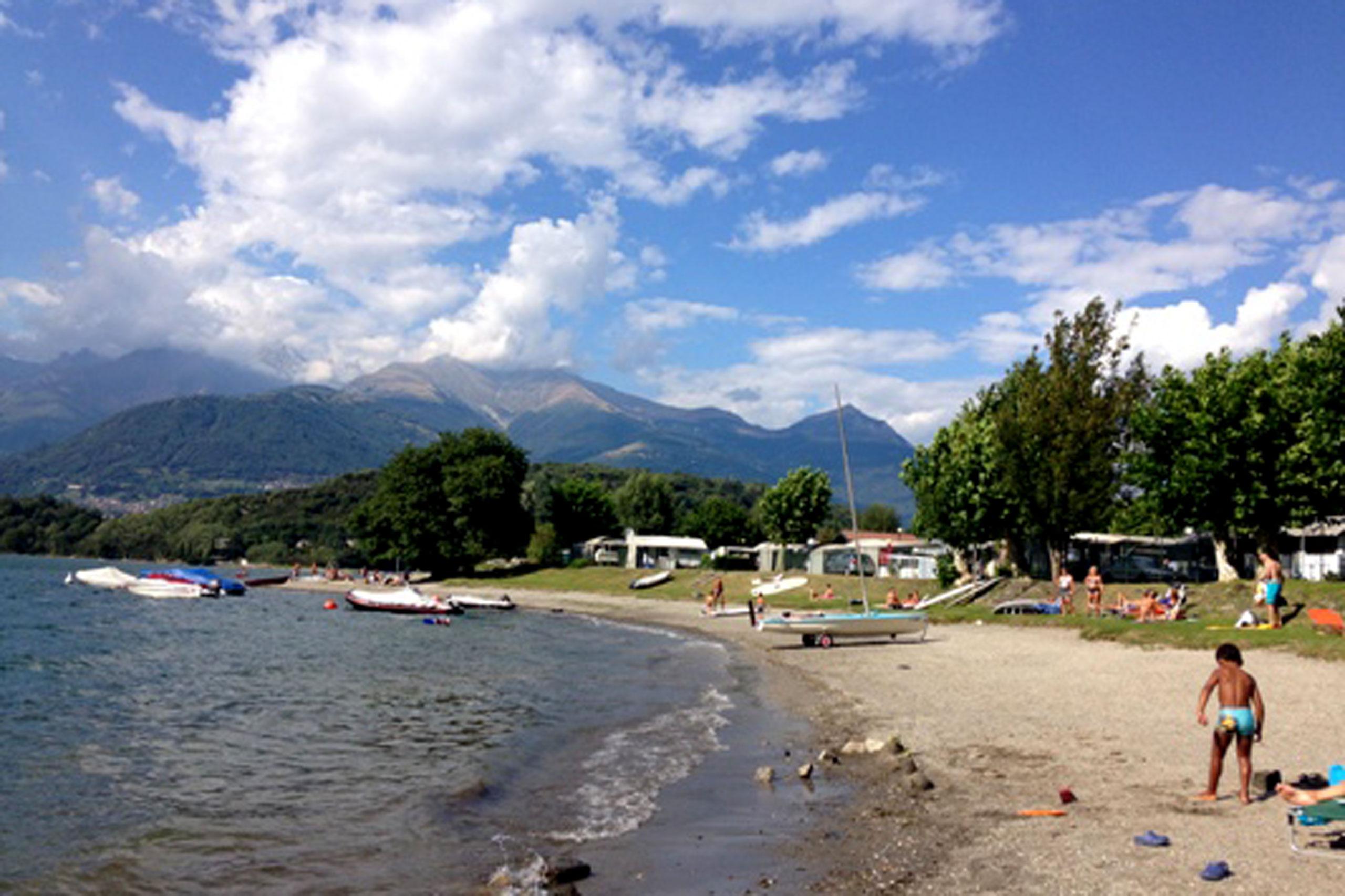 Direkt am Lago di Como liegt der Camping Piona. Copyright: Camping Piona