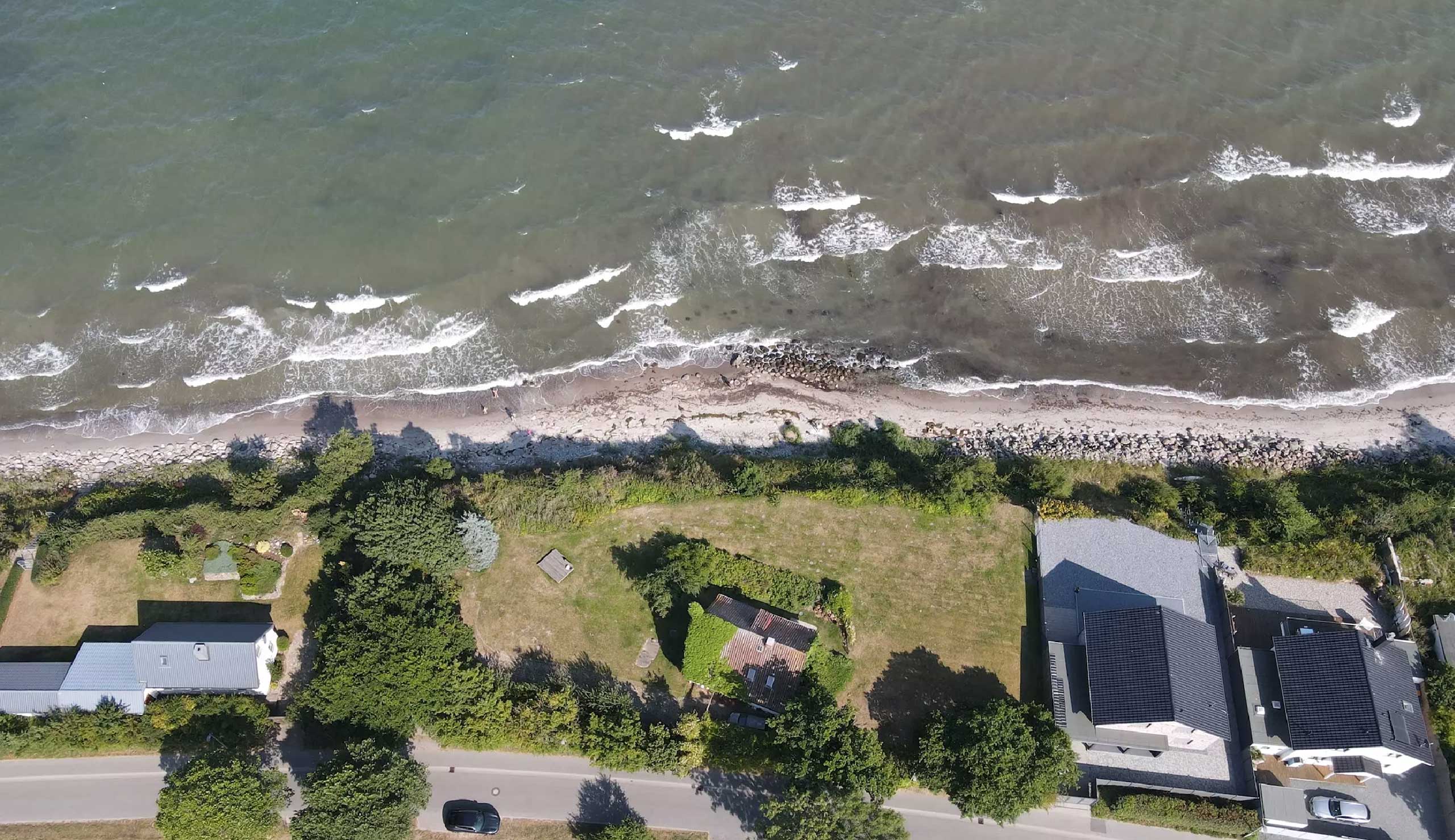 A view from above of the extraordinary place by the sea in Dahme and the idyllic surroundings. Copyright: Oliver S.