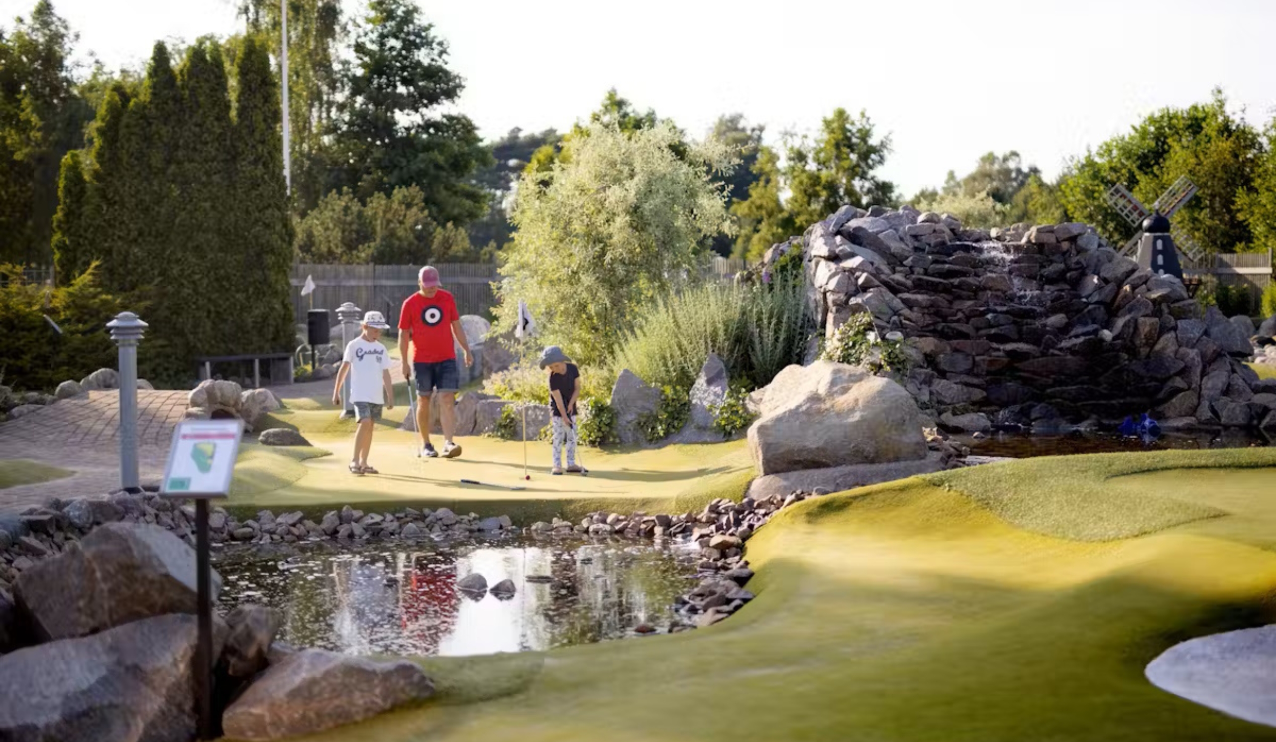 At Haverdals Camping, there is a nice adventure golf course