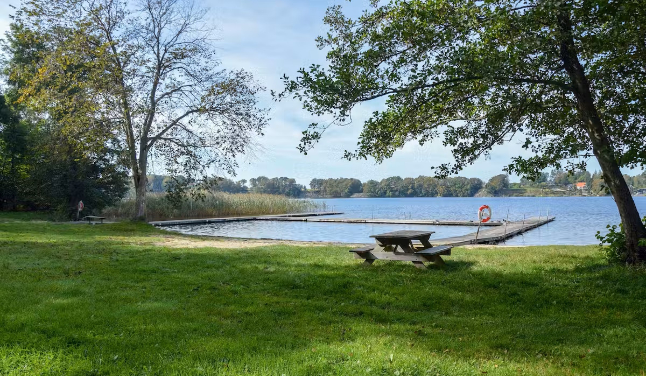 At Ivö Camping, there is a nice swimming area.
