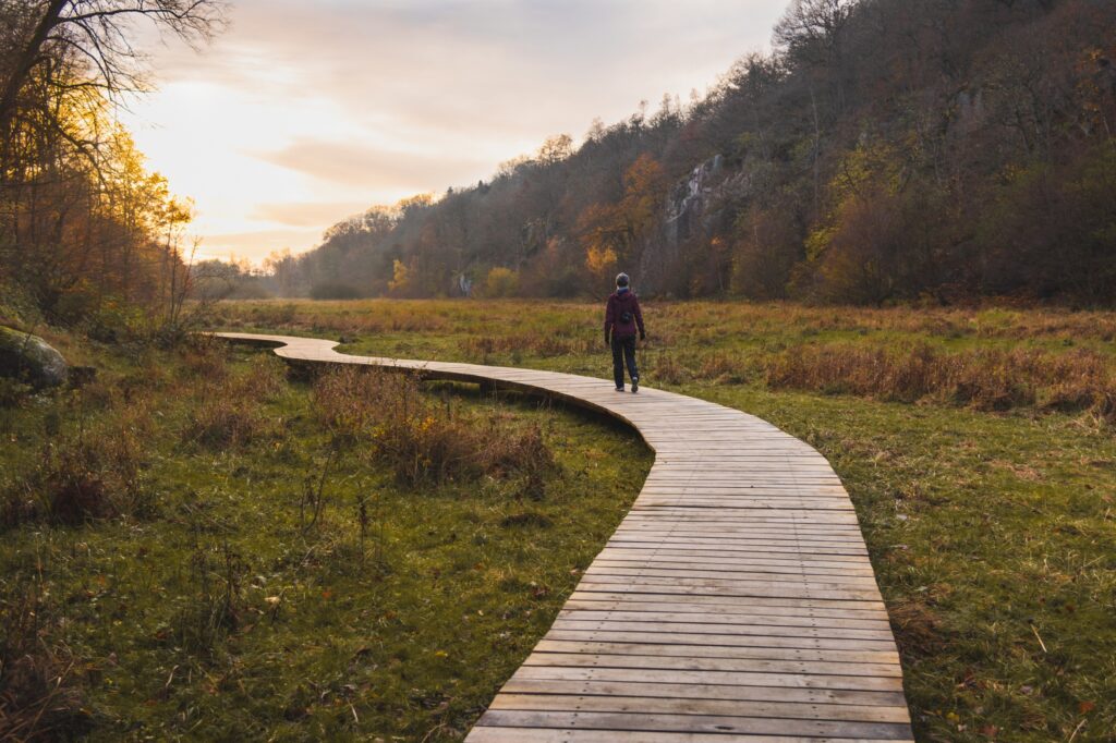 Den 2,5 km långa Ekkodalravinen är ett intressant resmål med fina vandringsmöjligheter. Copyright: Stefan Asp / Destination Bornholm