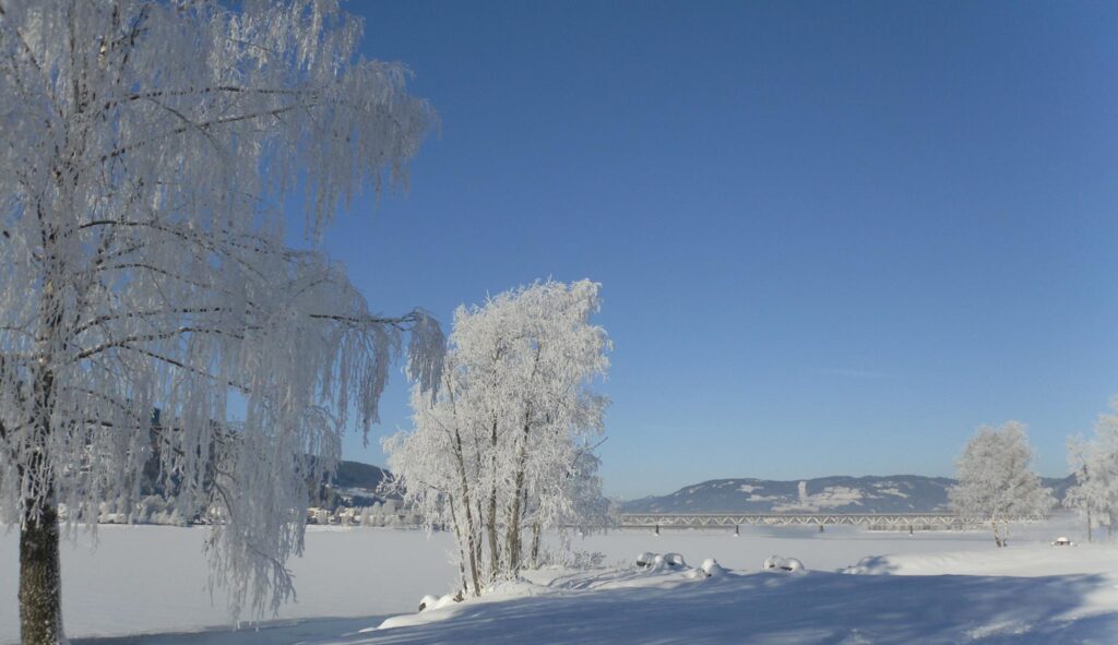  Snø så langt øyet kan se - sørg for at bobilen er utstyrt deretter. Copyright: Lillehammer Camping