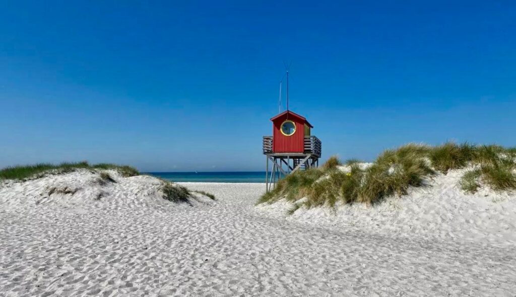 Skåne bjuder på vackra sandstränder. Copyright: Helena Bergström