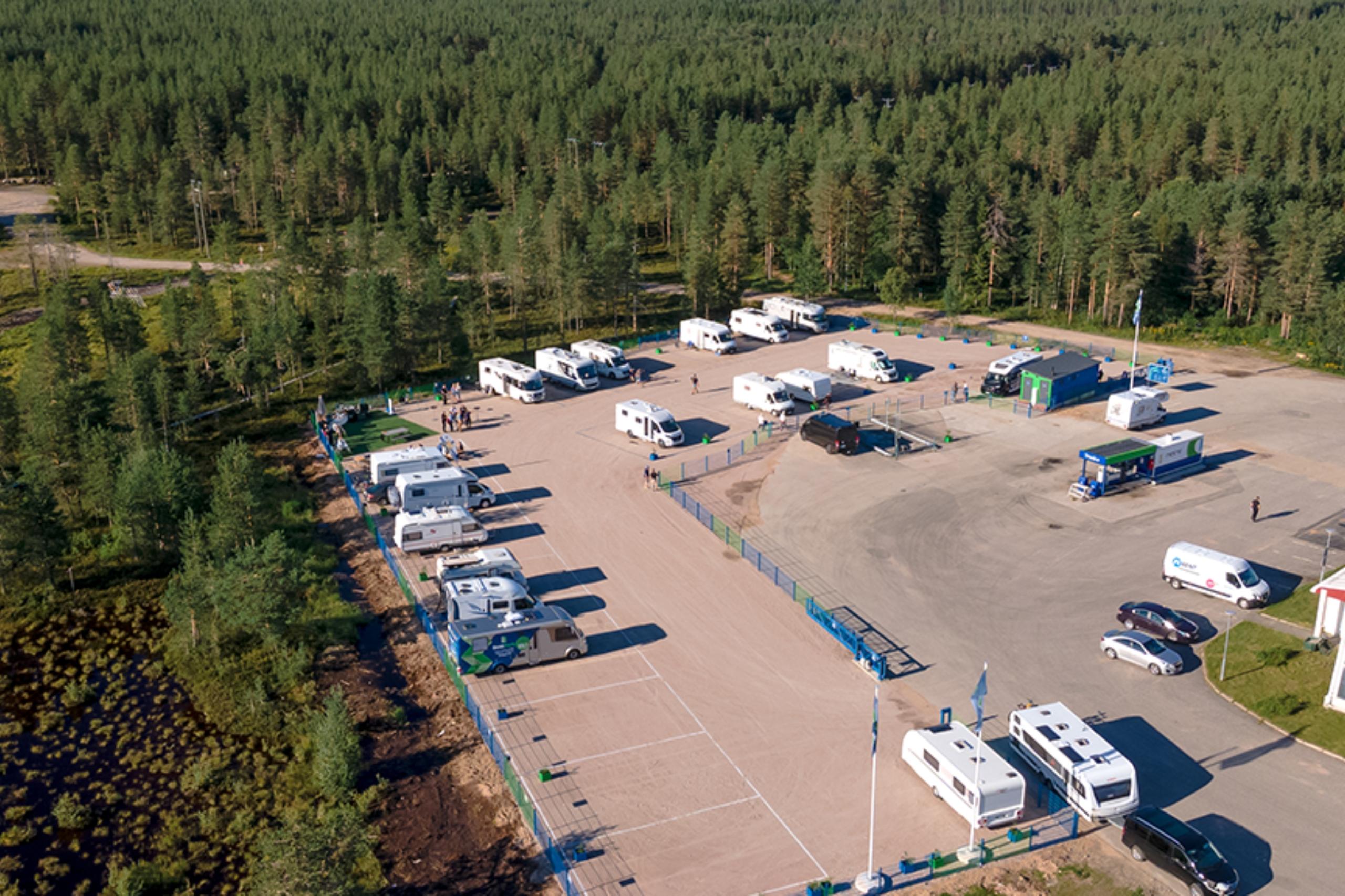  Einfach und zweckmässig: der Campingplatz BestPark Arctic Circle in Rovaniemi. Copyright: BestPark