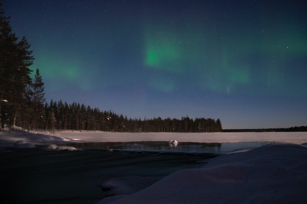 I Rovaniemi er der gode chancer for at se nordlyset. Copyright: Unsplash