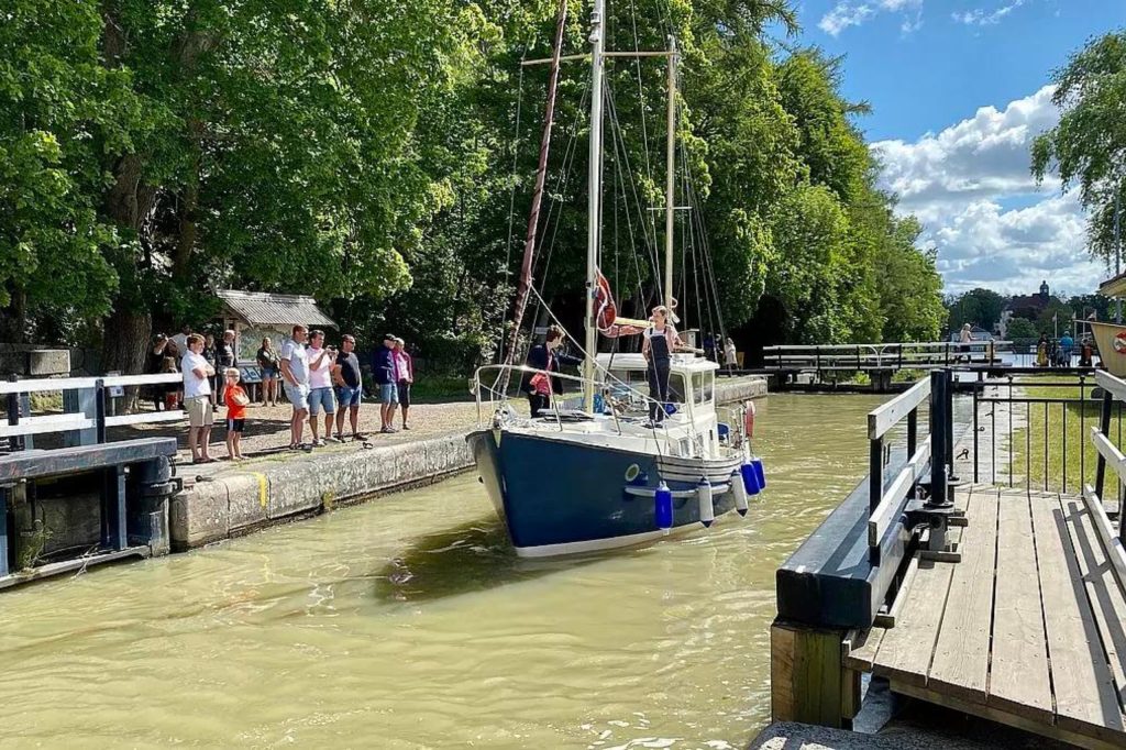 Im Sommer ist der Göta-Kanal sehr beliebt. Copyright: Helena Bergström
